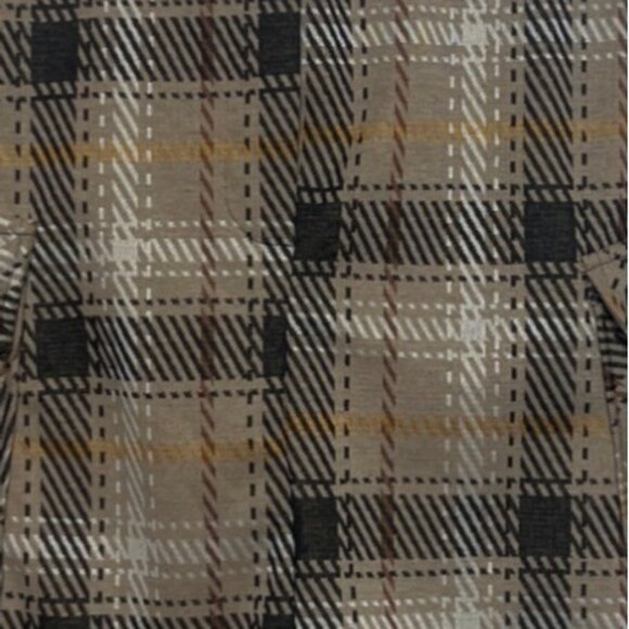NY Invasion Plaid Mini Skirt Womens Small Brown New WOT Side Pockets - Picture 5 of 8